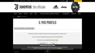 
                            1. Il mio profilo - Juventus.com
