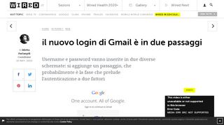 
                            12. il nuovo login di Gmail è in due passaggi - Wired