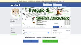 
                            4. Il peggio di Yahoo Answers - Home | Facebook