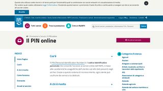 
                            10. Il PIN online - Inps