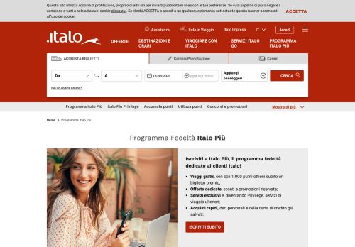
                            2. Il Programma Fedeltà Italo Più - Italotreno.it