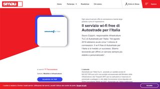 
                            7. Il servizio wi-fi free di Autostrade per l'Italia - SMAU