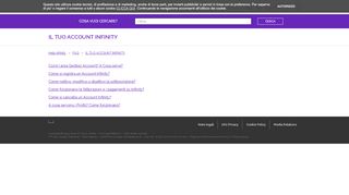 
                            3. IL TUO ACCOUNT INFINITY – Help Infinity
