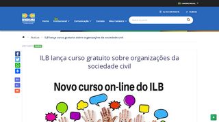 
                            11. ILB lança curso gratuito sobre organizações da sociedade civil - Undime