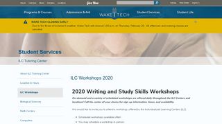 
                            10. ILC Workshops 2019 | Wake Technical Community College