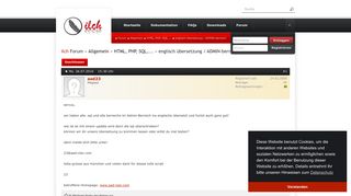 
                            12. ilch.de :: Forum :: Allgemein :: HTML, PHP, SQL,... :: englisch ...