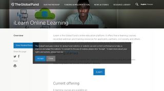 
                            7. iLearn Online Learning - The Global Fund to Fight AIDS, ...