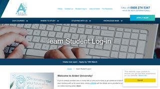 
                            13. iLearn Student Log-in | Arden University