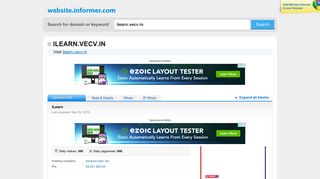 
                            11. ilearn.vecv.in at Website Informer. iLearn. Visit ILearn Vecv.