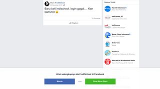 
                            9. Ilham - Baru beli indischool. login gagal.... Kan kamvret :( | Facebook