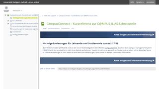 
                            11. ILIAS für Lehre & Lernen – Universität Stuttgart - CampusConnect ...