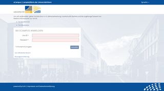 
                            5. ILIAS Login Page - eCampus Uni Bonn