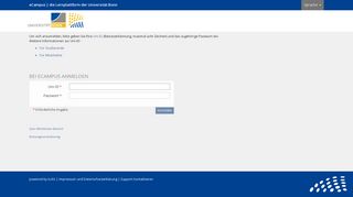 
                            6. ILIAS Login Page - eCampus - Universität Bonn