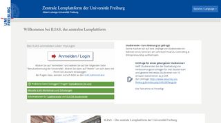 
                            5. ILIAS - zentrale E-Learning-Plattform der Universität Freiburg - ILIAS ...