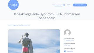 
                            5. Iliosakralgelenk-Syndrom: ISG-Schmerzen behandeln | Kaia