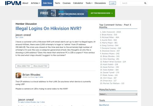 
                            4. Illegal Logins On Hikvision NVR? - IPVM.com