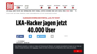 
                            6. Illegales Download-Portal „LuL.to“ dicht - LKA-Hacker jagen jetzt ...