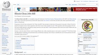 
                            11. Illinois Clean Jobs Bill - Wikipedia