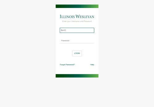 
                            2. Illinois Wesleyan: Authentication
