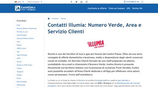 
                            8. Illumia: contatti e area clienti - Luce-Gas.it