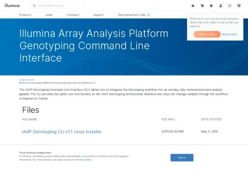 
                            7. Illumina Array Analysis Platform Genotyping Command Line Interface