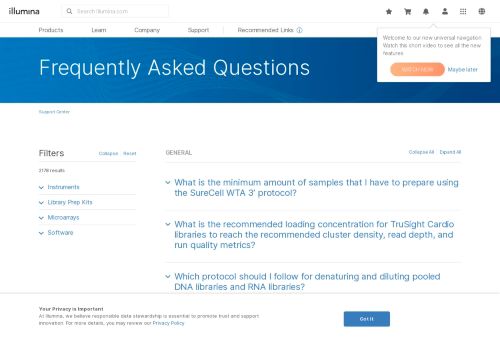 
                            6. Illumina FAQs - Frequently Asked Questions