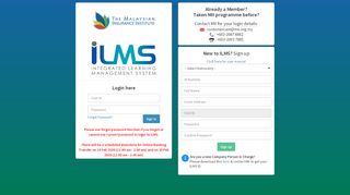 
                            8. iLMS - Login