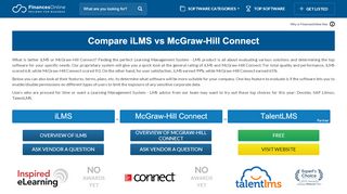 
                            10. iLMS vs McGraw-Hill Connect 2019 Comparison | FinancesOnline
