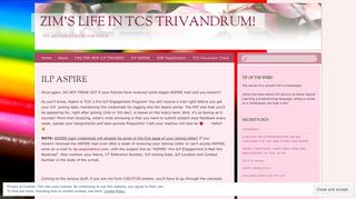 
                            7. ILP ASPIRE | Zim's Life in TCS Trivandrum!