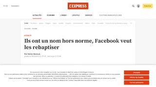 
                            12. Ils ont un nom hors norme, Facebook veut les rebaptiser - L'Express