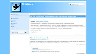 
                            5. I'm able to login here, at soulseek site, but I can't login at the software ...