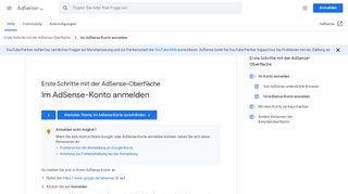 
                            3. Im AdSense-Konto anmelden - AdSense-Hilfe - Google Support