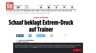 
                            9. Im BILD-Interview - Schaaf beklagt Extrem-Druck auf Trainer - Bild.de