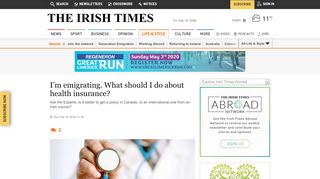 
                            9. I'm emigrating. What should I do about health insurance?