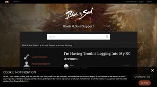 
                            1. I'm Having Trouble Logging Into My NC Account. – Blade & Soul ...