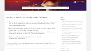 
                            9. I'm having trouble signing in through my Android device ...