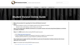 
                            11. im-innovations | Student License Guide