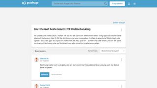 
                            3. Im Internet bestellen OHNE Onlinebanking (online, Rechnung ...