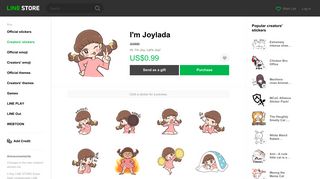 
                            9. I'm Joylada – LINE stickers | LINE STORE