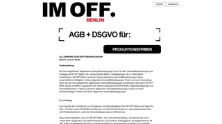 
                            6. IM OFF Berlin - Komparsen & Kleindarstelleragentur