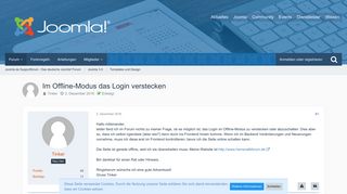 
                            12. Im Offline-Modus das Login verstecken - Templates und Design ...