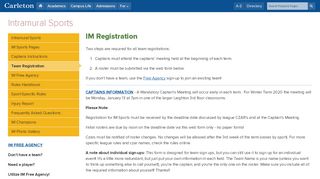 
                            12. IM Registration | Intramural Sports | Carleton College