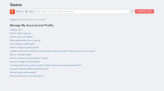 
                            8. I'm trying to log in with my phone number, but didn't ... - Gaana Support