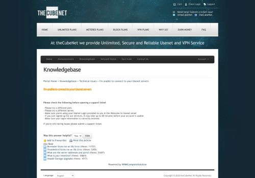 
                            10. I'm unable to connect to your Usenet servers - Knowledgebase ...