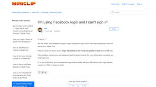 
                            7. I'm using Facebook login and I can't sign in! – Miniclip ...