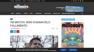 
                            5. I'M WATCH: NON CHIAMATELO FALLIMENTO - Millionaire