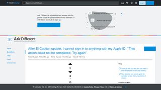 
                            5. imac - After El Capitan update, I cannot sign in to anything with ...