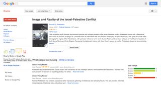 
                            10. Image and Reality of the Israel-Palestine Conflict