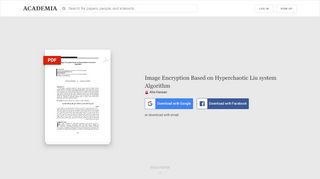
                            13. Image Encryption Based on Hyperchaotic Liu system Algorithm | Alia ...