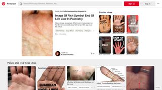 
                            11. Image Of Fish Symbol End Of Life Line In Palmistry - Pinterest